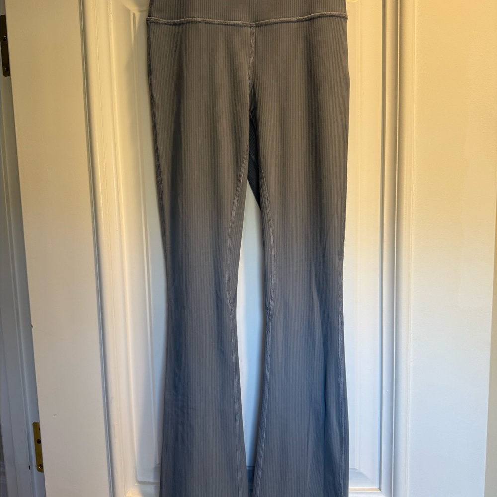 Lululemon Grayish Blue Flared Leggings Size 4